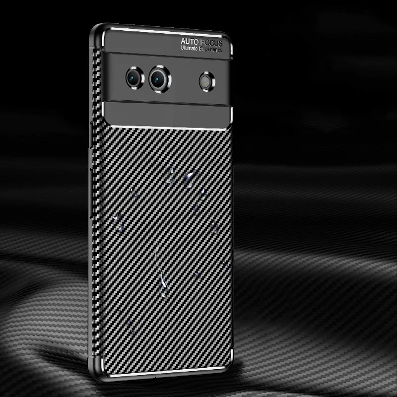 For Google Pixel 7A Case Pixel 7A Cover 6.1 Inch Shockproof Matte Carbon Fiber Soft Silicone Bumper For Google Pixel 7A Fundas