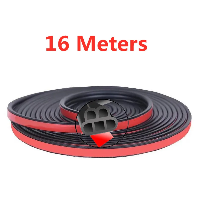 

Резиновая уплотнительная лента для автомобильной двери, Уплотнители для автомобильной двери, аксессуары, двухслойные защитные полоски, шумоизоляция для автомобильных уплотнителей багажника