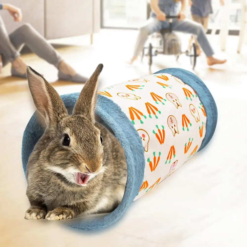 

Collapsible Cat Tunnel Suede Fabric Puppy Rabbit Play Chase Hide Tunnel Tube Indoor for Game Exercising Hiding Training Pet Toys
