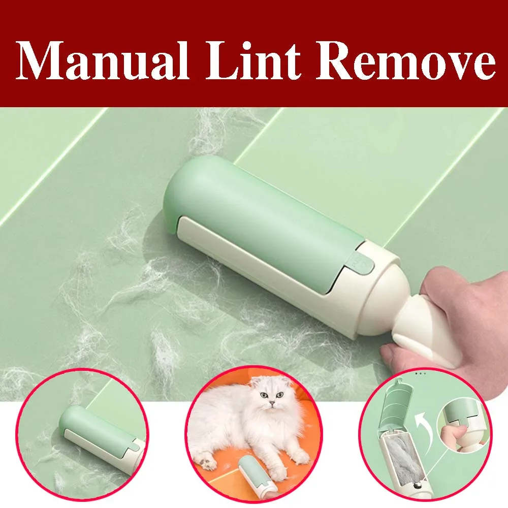 

Dog and Cat Pet Hair Animal Manual Hair Removal Brush Hair Roller Fluffy Fabric Carpet Coat Sofa Bed Home Cleaning Supplies
