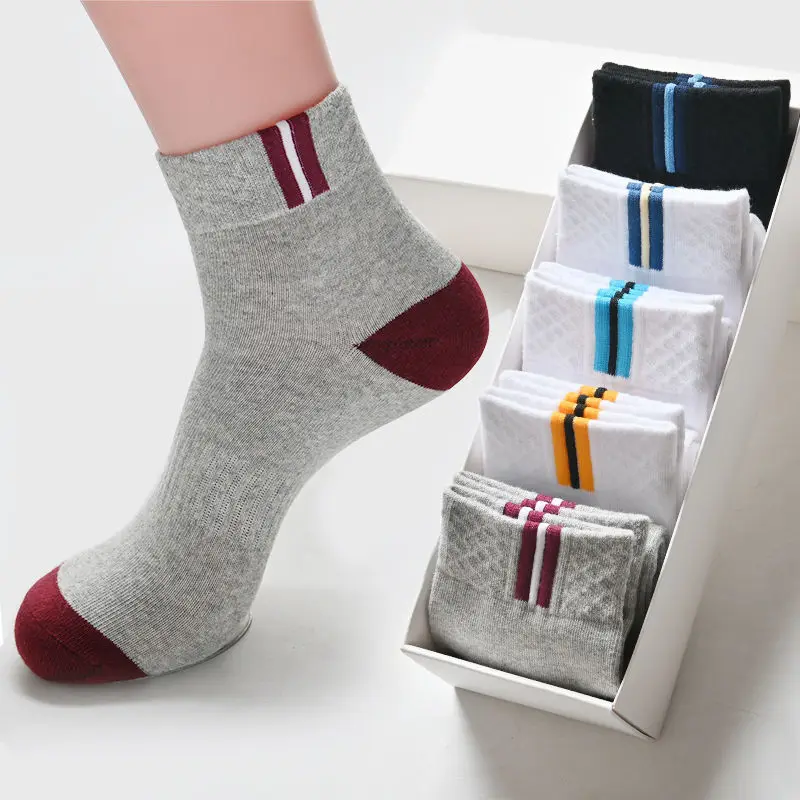 

20 Pairs=40 Pieces Men's Short Absorb Sweat Sweat-Absorbent Breathable Mesh Sports Socks Autumn Sports Socks