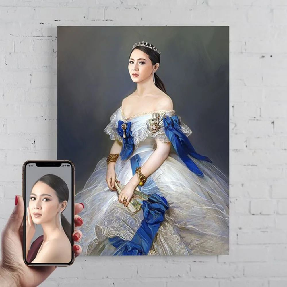 

Custom Portrait Canvas Painting Vintage Posters And Prints Wall Art Unique Creativity gift Pictures For Living Room Home Decor