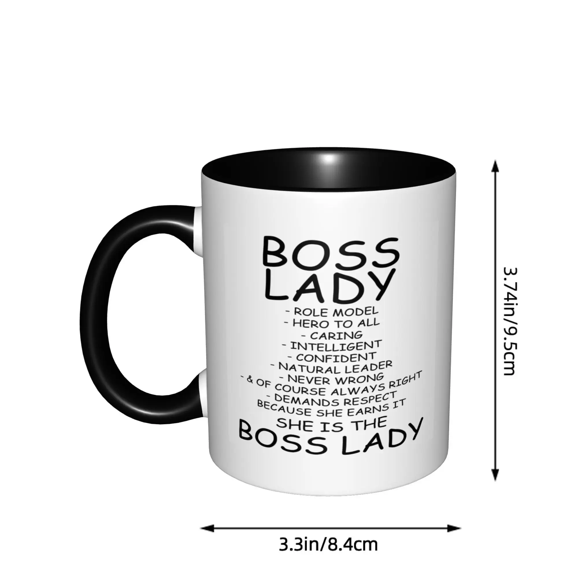 Boss Lady For Her, сарказм, вдохновляющие подарки для коллег, кружки с черной ручкой, кофейные кружки на день рождения, керамические чайные чашки, 11 унций (art.: 3920cfdbe58b1) - 3920cfdbe58b1