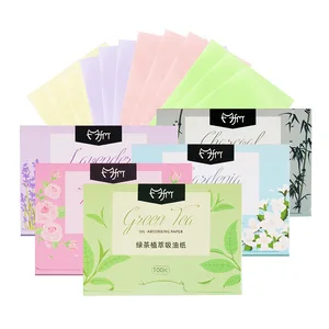 Imported 100pcs Facial Oil Blotting Sheets Paper Matte Face Wipes Oil Control Oil-absorbing Face Cleaning Bea