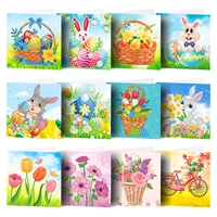 new diy easter gifts bunny egg postcards handmade festival greeting cards thank you card diamond painting kit pasen wenskaarten