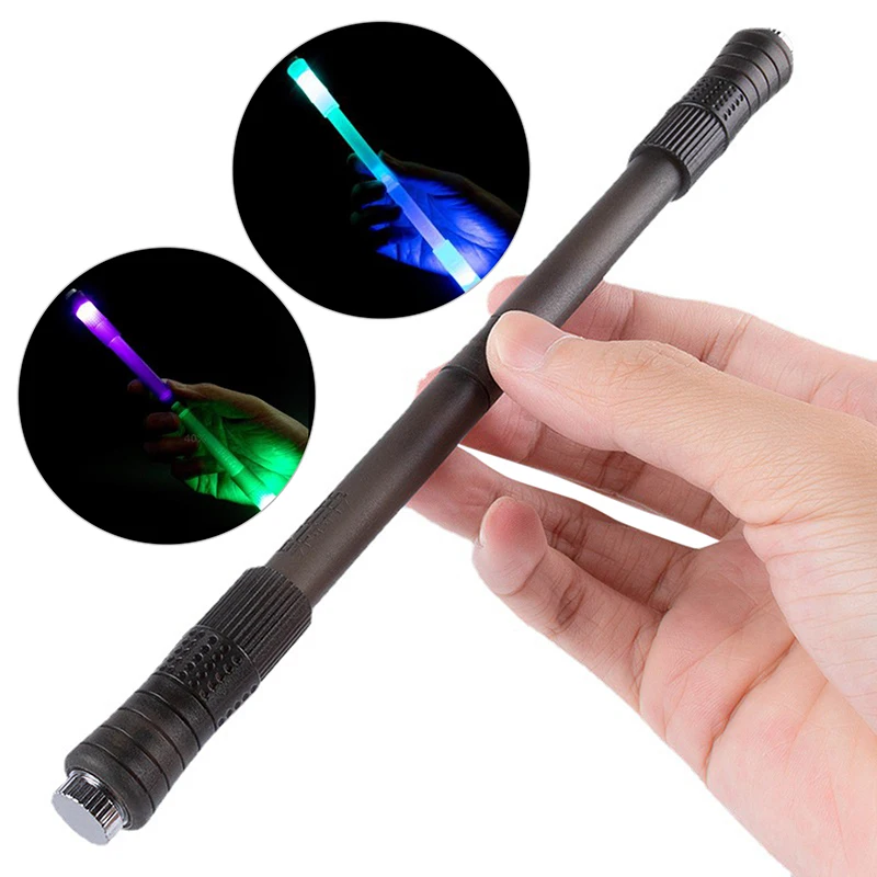 

New Illuminated Spinning Pen Creative Rolling Special Pen Kids Release Pressure Spin Toy Pocket Led Flash Spinning Pen 1 Pc