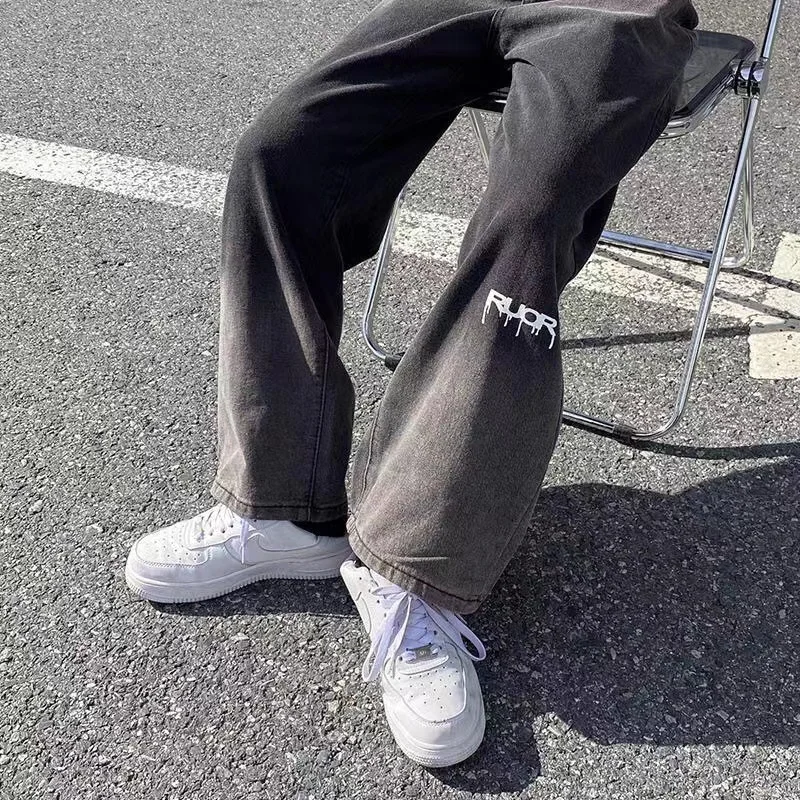 

Straight Leg Jeans Women 2023 Fashion Women's Pants Vintage Clothes Denim Female Clothing Streetwear Y2k Woman High Waist