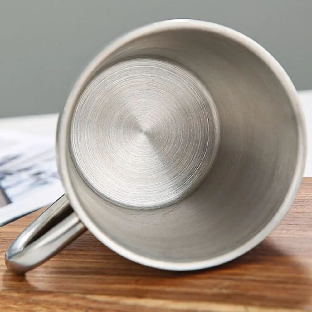 Двухслойная Кружка Из Нержавеющей Стали 300 Мл Золотые Серебряные Кофейные Чашки