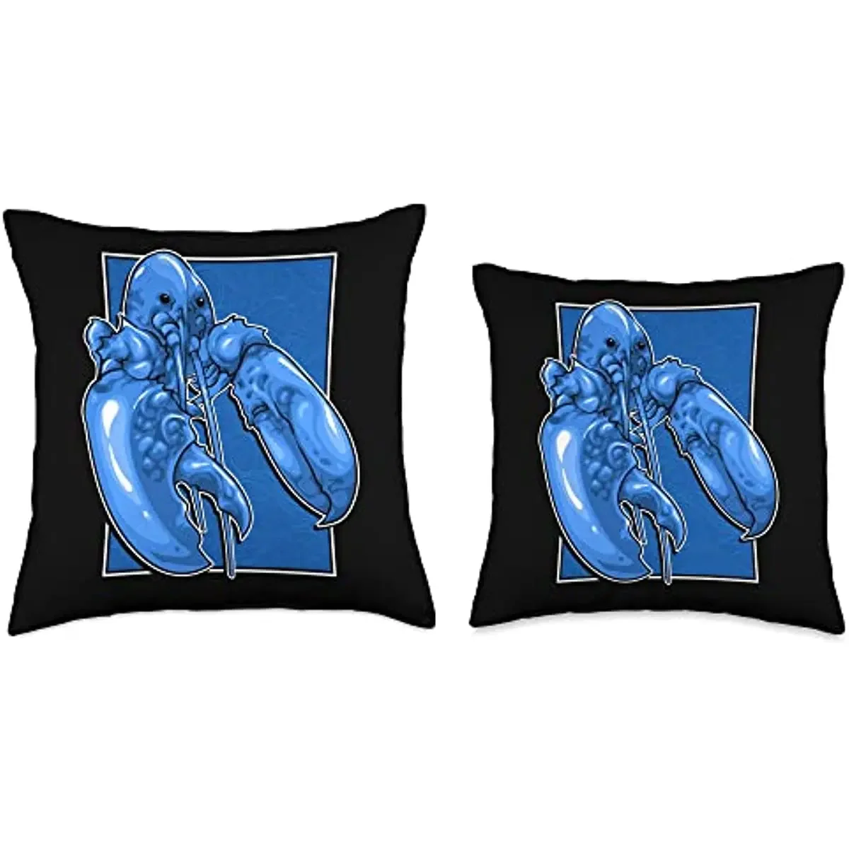 Чехол на подушку Meme World Funny Jumpscare Lobster Blue Crustacean