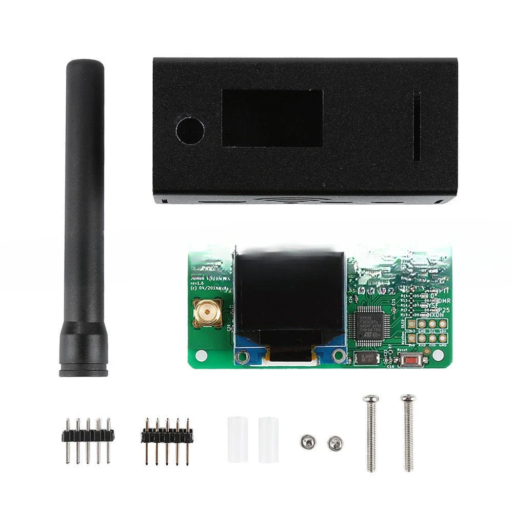 Для точки доступа для P25 DMR YSF DSTAR NXDN Raspberry Pi Zero 3B + OLED металлический корпус антенна в