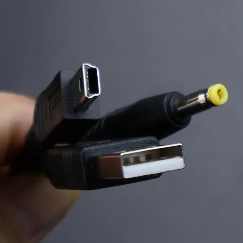 JCD 1 шт., 2 в 1, USB-кабель для передачи данных, зарядный кабель, шнур для PSP 1000 2000 3000 на ПК