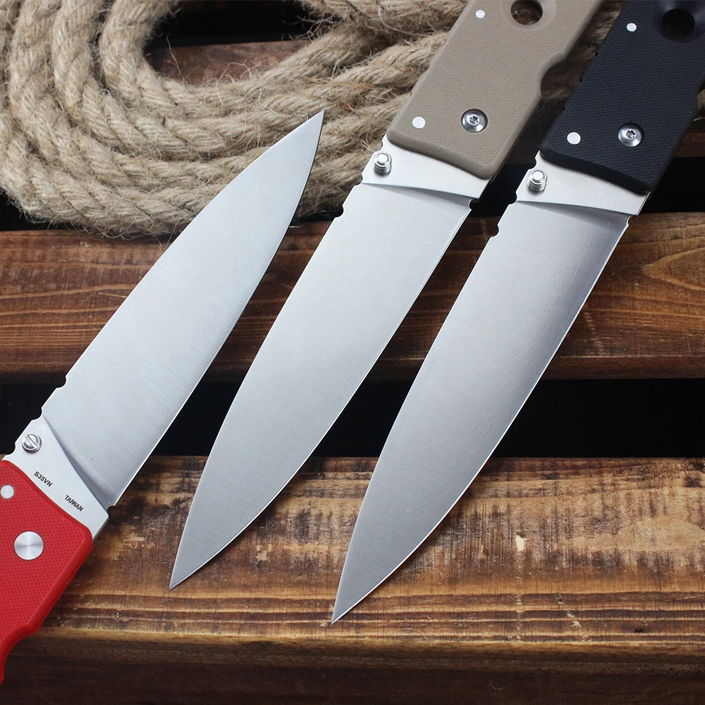 Фото Новый складной нож Cold Hold out 6, карманные ножи из стали S35VN с ручкой G10, уличные военные тактические охотничьи ножи, EDC, универсальные инструменты №4