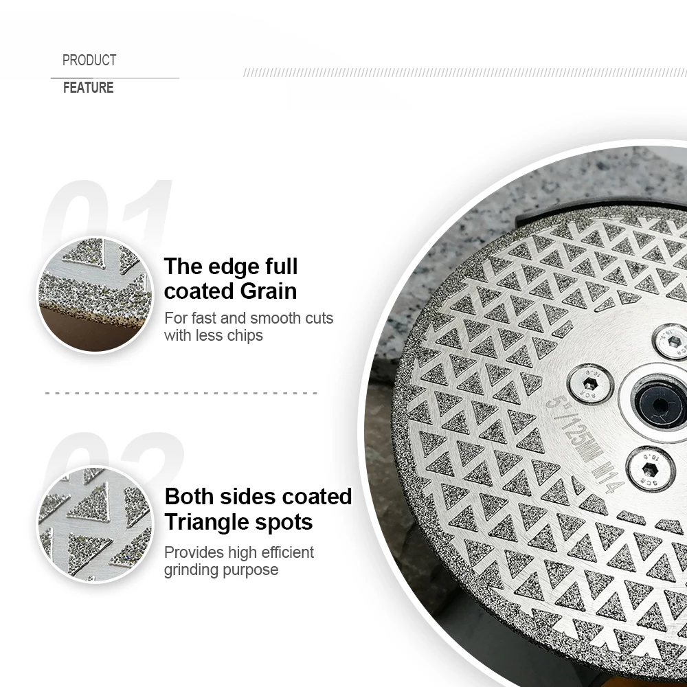 SHDIATOOL 5 &quot гальванический алмазный режущий и шлифовальный диск с двойными