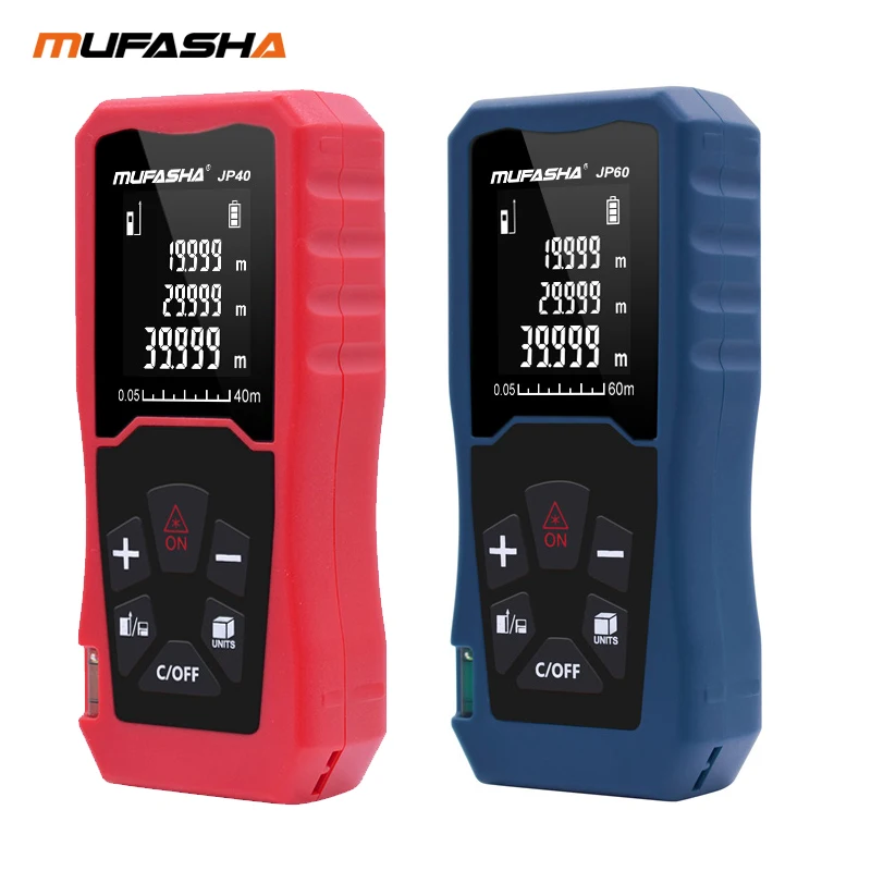 

MUFASHA Laser Rangefinder 40/60/80/100m Digital Laser Distance Meter Laser Tape Measure Range Finder