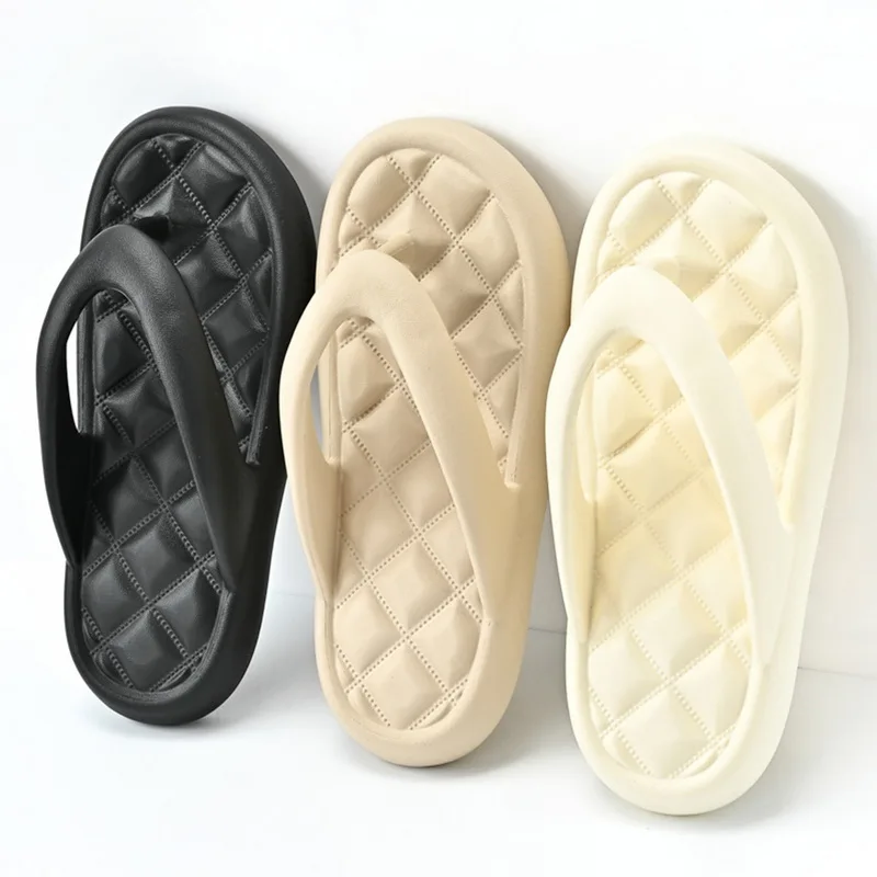 Women'S Solid Color Casual Home Bathroom Slippers Breathable Slippers Summer Slippers Women Men Indoor Beach Flip Flops