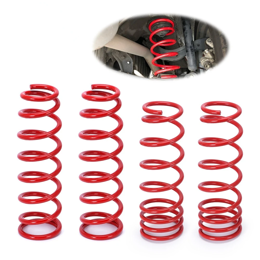 

4Pcs Red Coilover Coil Lowering Springs Kit for 88-00 Honda Civic EF EG EK EK3 TH10R
