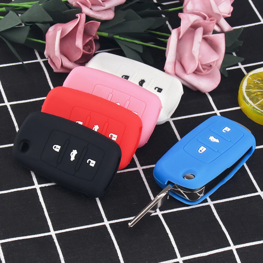 Силиконовый чехол Dandkey для ключей для VW Polo, Passat, B5, Seat, Golf, Jetta Mk6, Tiguan Plus, Eos, Scirocco Beetles, защитный флип-чехол