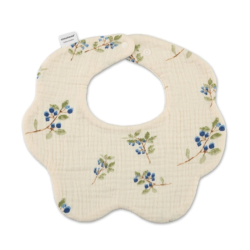 

Adjustable Baby Bibs Soft Cotton Gauze Petal Baby Bandana Bib Cute Print Scarf Bib Kids Saliva Towel Newborn Stuff Gift