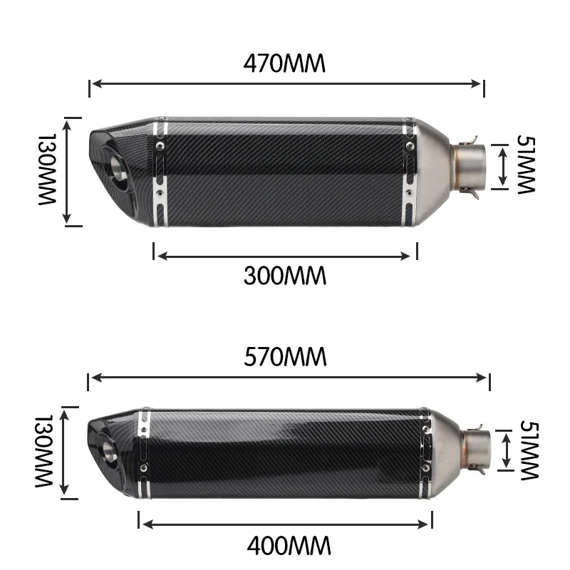 Модифицированный глушитель выхлопной трубы мотоцикла большой шестиугольный