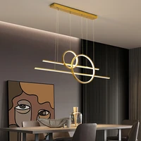 modern led chandelier for dining room living room kitchen bedroom pendant lamp gold simple design remote control hanging light