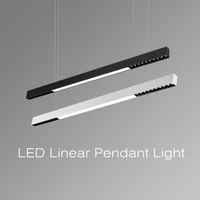 minimalist linear led pendant light 5w10w15w hanging line light for dining room office bar modern ceiling lamps spotlight