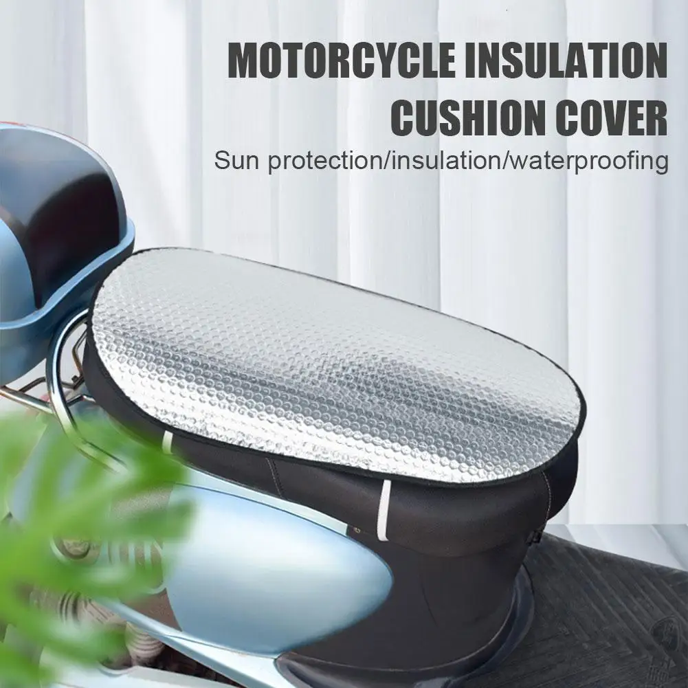 

Motorcycle Seat Cover Sun Protection Universal Waterproof Electric Accessories Heat Vehicle Seat Cover Cushion Insulation Y2W5
