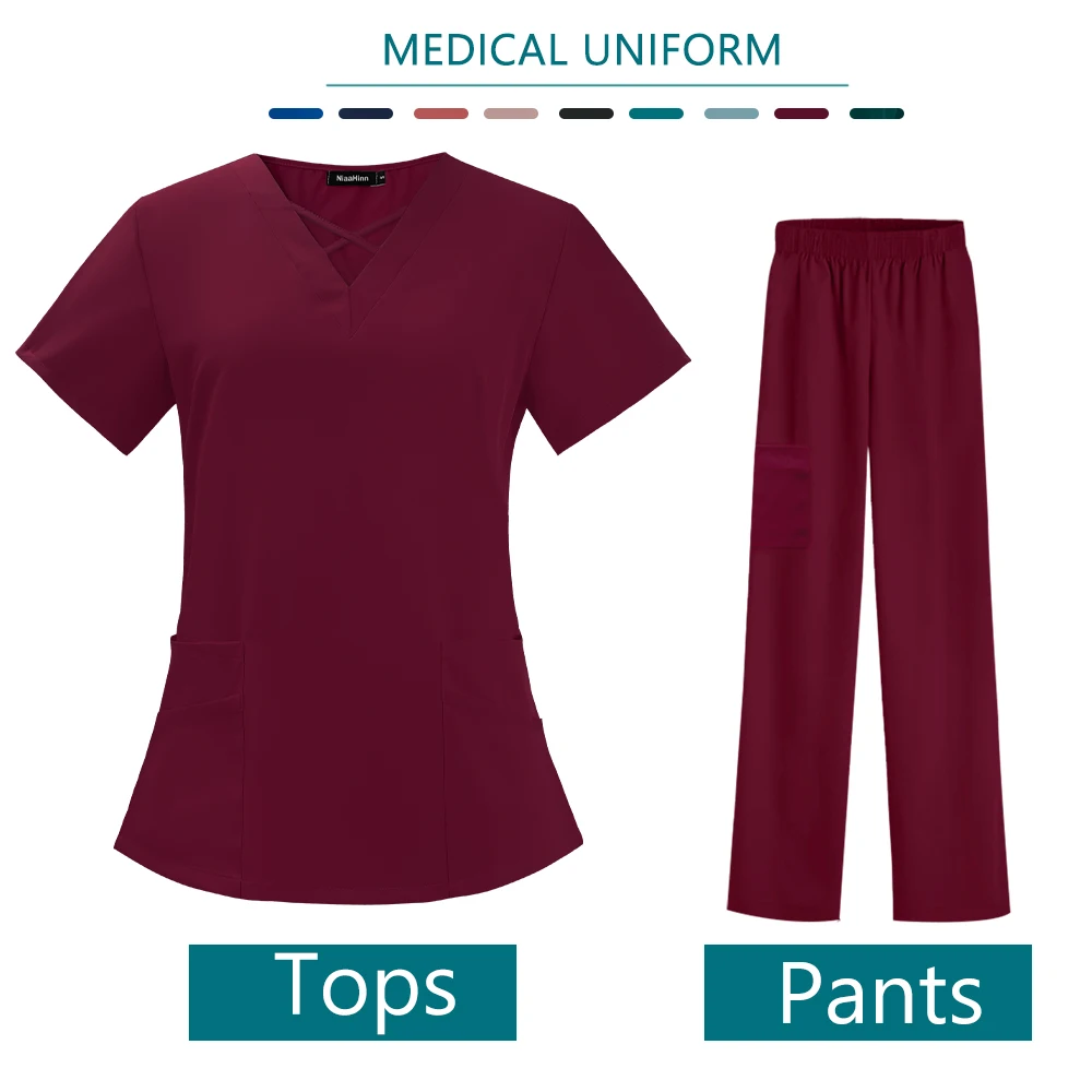 9 цветов оптовая цена топы с коротким рукавом брюки униформа для кормления