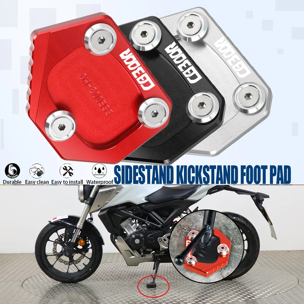 

2022 2023 CB 300R 300 Side Stand Enlarger Sled Sidestand Kickstand Foot Pad For Honda CB300R NEO SPORTS CAFE 2018 2019 2020 2021