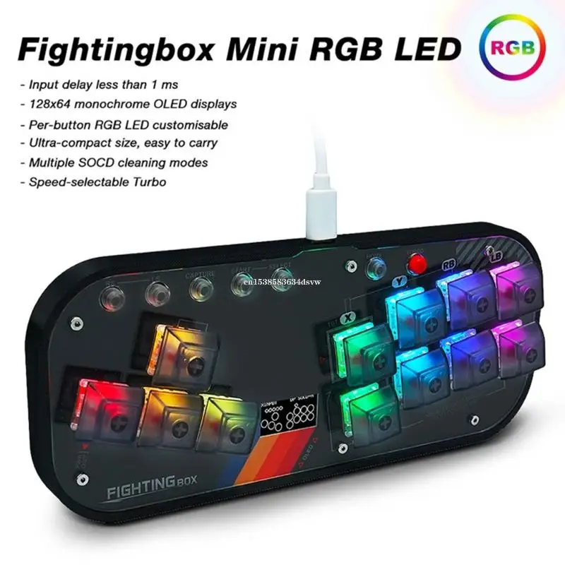 

Игровой контроллер Боевой джойстик Мини-контроллер Hitbox SOCD Fightstick