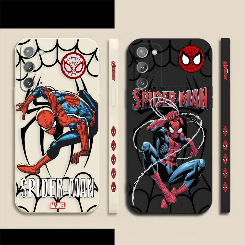 

MARVEL Hero Spider-man Case For Samsung A50 A30 A20S A10S A10 A14 Note 20 10 9 M32 M22 M10S A20 Pro Plus Lite Ultra 4G 5G Case