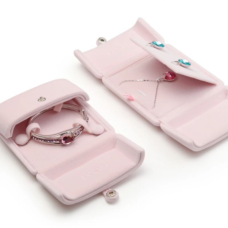 Oirlv Jewelry Box Organizer Both Side Necklace Present Ring Boxes For Jewellery Gift Box Wholesale Velvet Ring Box Jewelry Boxes