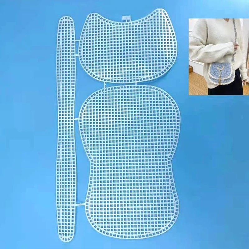 

Useful Mesh Plastic Canvas Sheets DIY Bag Accessories Creative Bag Making Mesh Sheets For Handmade Purse Bag Projects