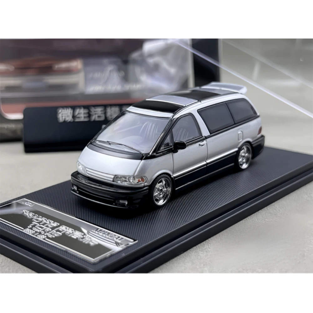 Фото Коллекционная модель автомобиля Stocks Mortal 1/64 Previa Diecast, двухцветная, из коллекции 2025 года, подарочная масштабная модель №5