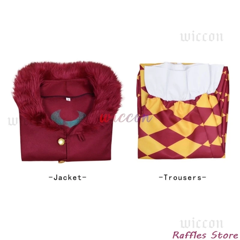 Япония Косплей Blox Fruit Bartolomeo Костюм Клоун Зеленый Парик Bari No Mi Костюмы на Хэллоуин