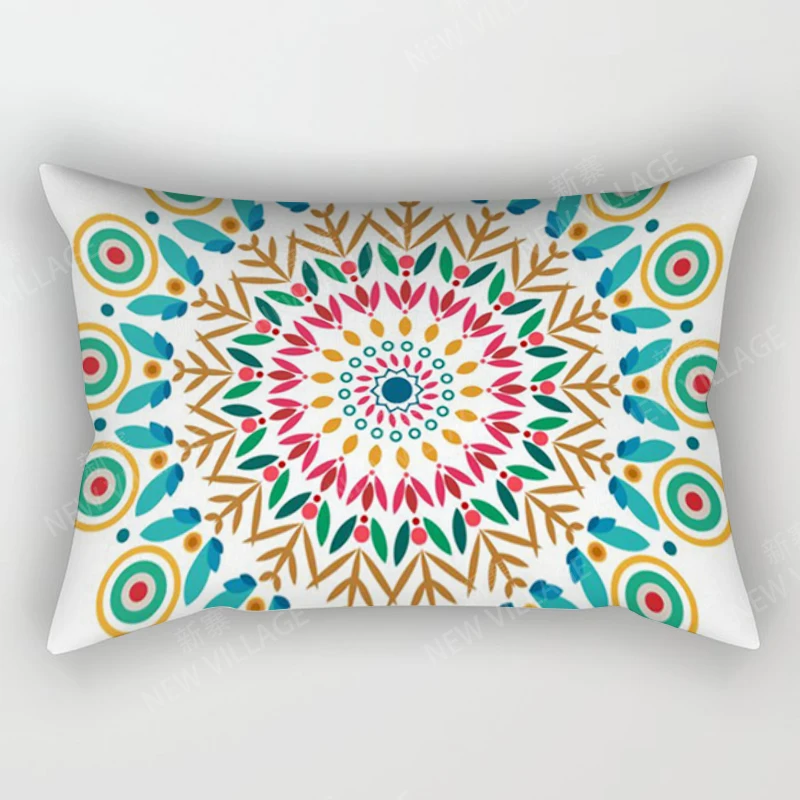 Скандинавский осенний домашний декор 30*50, наволочка для диванной подушки в стиле бохо, искусственная Обложка 30x50 см, 40x60 50x7 0, винтажная Марокканская Мандала