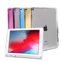 case for ipad air 5 4 3 2 10 2 2019 2020 transparent silicone cover for ipad 9 7 2018 pro 10 5 11 mini 6 case with pencil holder