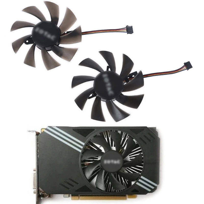 

Cooler Fan 85mm DC 12V Radiator T129215BU 4Pin 12V 0.5A Replacement for Geforce GTX Bore Diameter 40/42mm Radiator