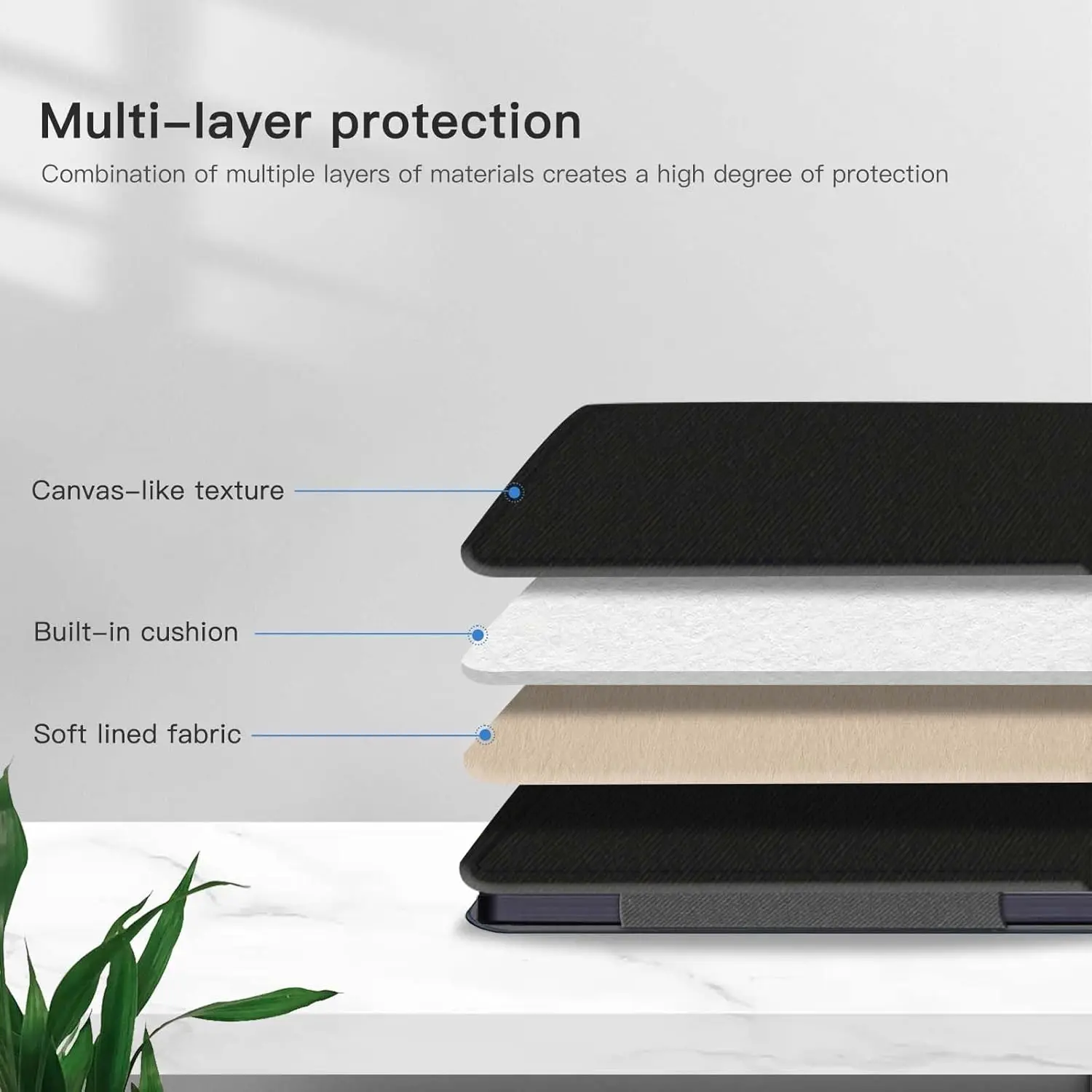 Фото Чехол Funda для TCL NxtPaper Tab 11 Gen 2 FE, портативный чехол для планшета 11 дюймов, чехол из искусственной кожи с держателем-петлей для стилуса №5