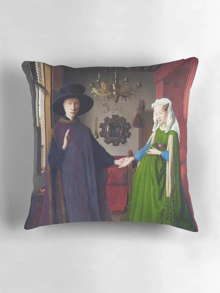 HD. Портрет Арнольфини Набор декоративных подушек Jan van Eyck рождественские Подушки