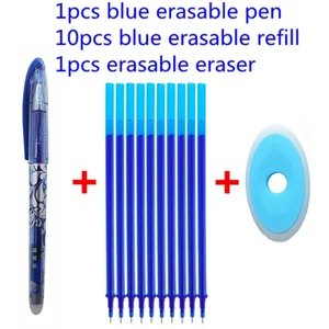 Стираемая Ручка Refill 12 Шт.  Компл. Офис Гелевая Ручка 0.5 мм Стержень Волшебная Моющаяся Ручка Стираемая Ручка Пилот Синие  Черные Чернила Школьные Канцтовары