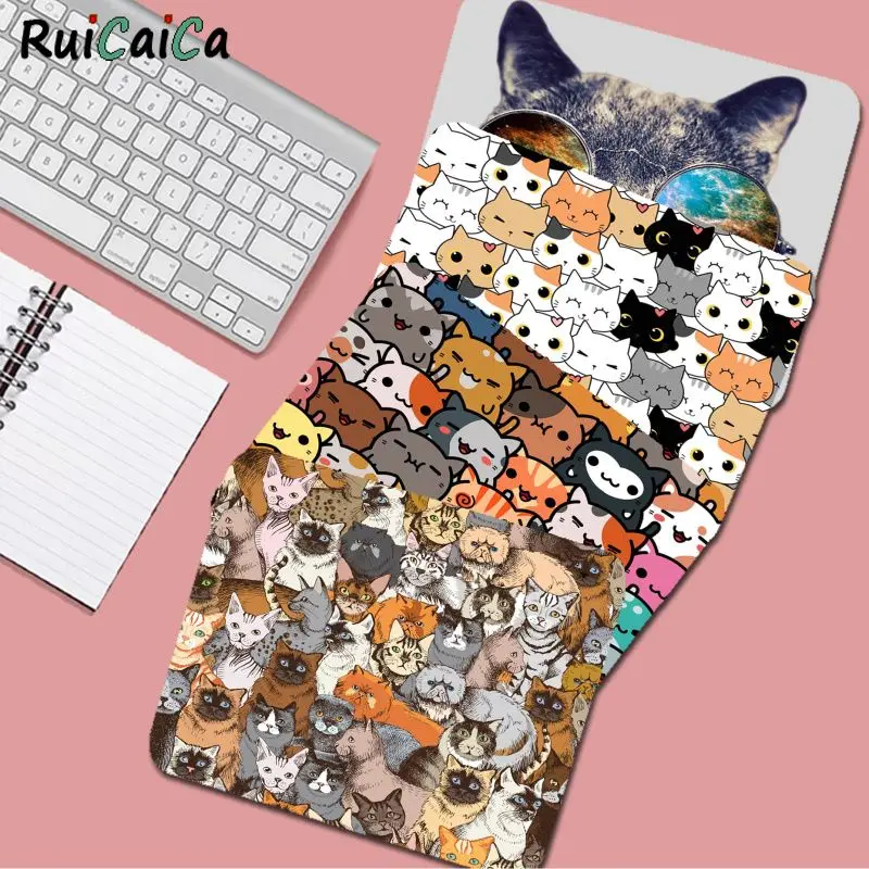

Cartoon Cute Cat Animation Cabinet Gaming Computer Laptop Desk Mat Mouse Pad Mouse Mat Notbook Office Desk Accessories
