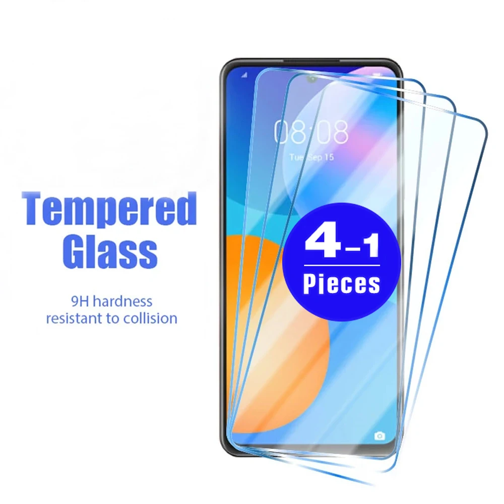 1-4Pcs 9H proteggi schermo in vetro temperato per huawei p smart plus 2019 2020 S Z pro 2021 pellicola protettiva per telefono smartphone in vetro