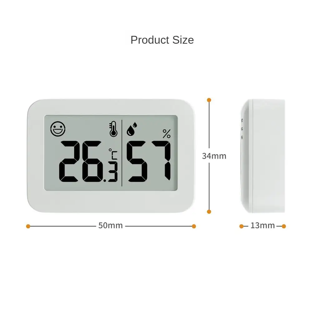 Миниатюрный электронный измеритель температуры и влажности детский комнатный
