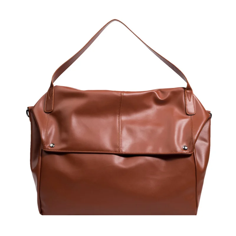 

Fashion All-match French Solid Pu Single Shoulder Backpack Women's Bag