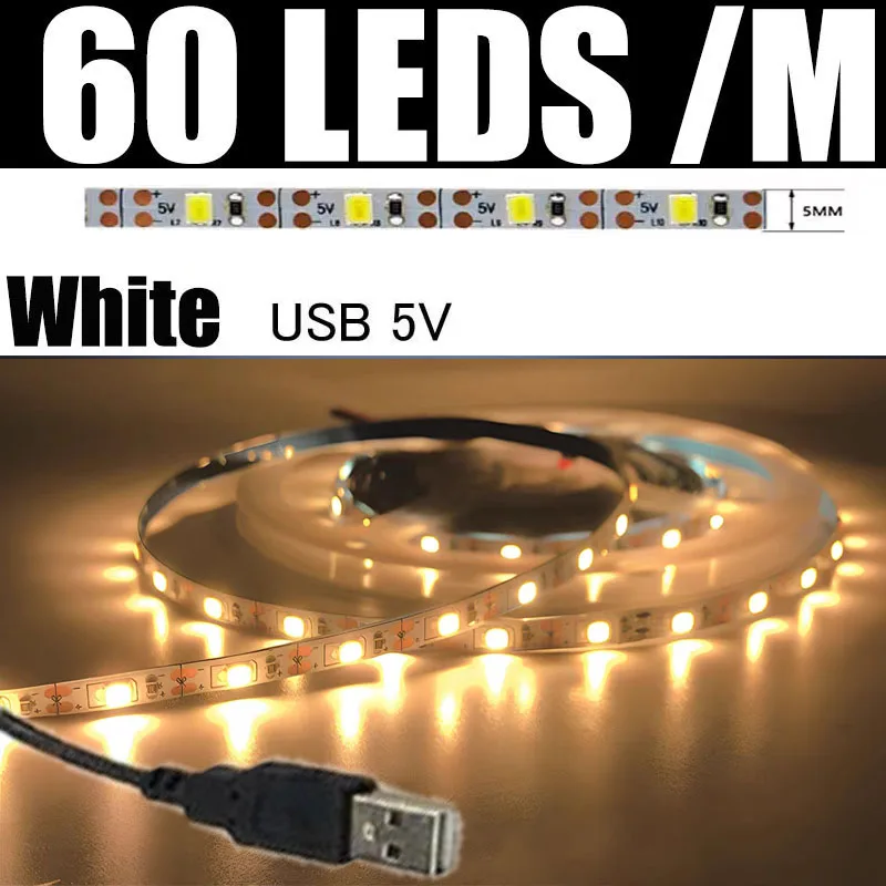 

HugSunLight RGB светодиодная лента 5В 1-5 м