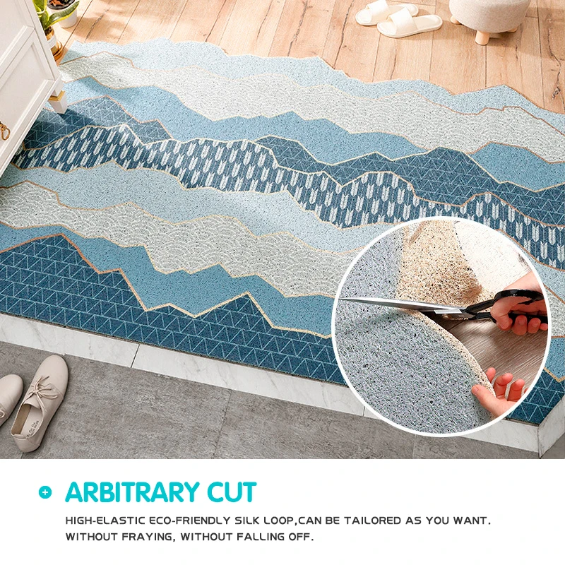 

Custom Doormats Pvc Welcome Pastoral Carpets Scenery Rugs For Door Home Bathroom Mat Stair Hallway Non-Slip Entrance mat