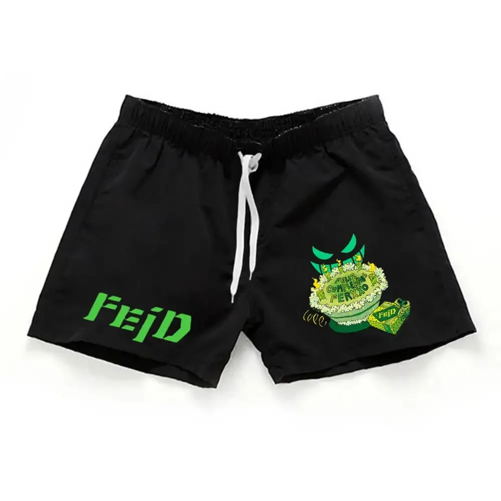 Мужские Повседневные Шорты Большого Размера Рэпер Ferxxo Быстросохнущая Пляжная