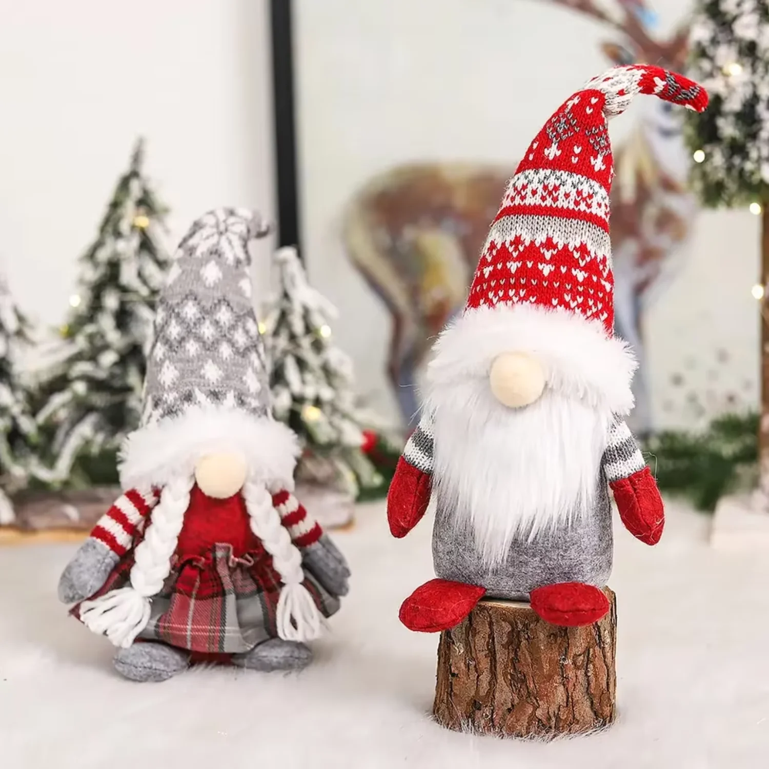 Рождественские украшения Рождественский гном Плюшевые платья Navidad Merry Xmas 2022.