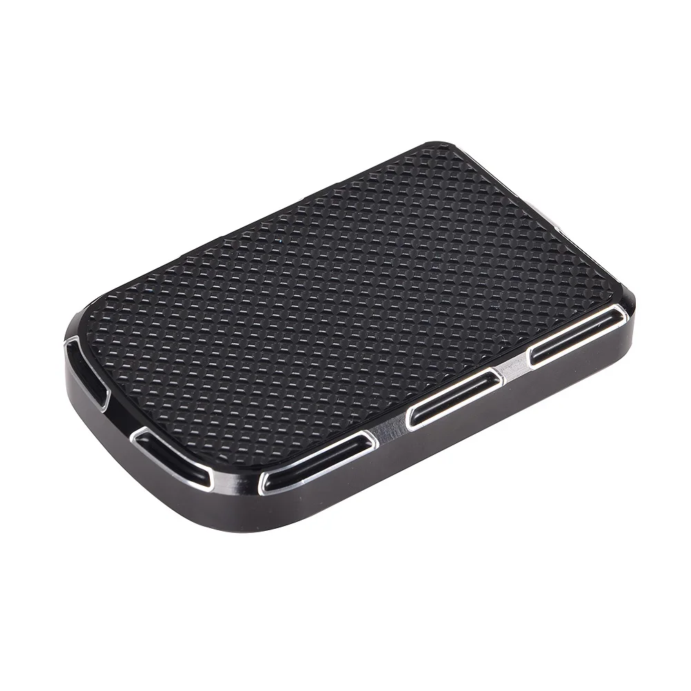 

CNC Cut Large Brake Pedal Pad Cover Motorcycle Foot Pegs Footrest Pedal Moto Accesorios For Harley Chromed Deep Edge