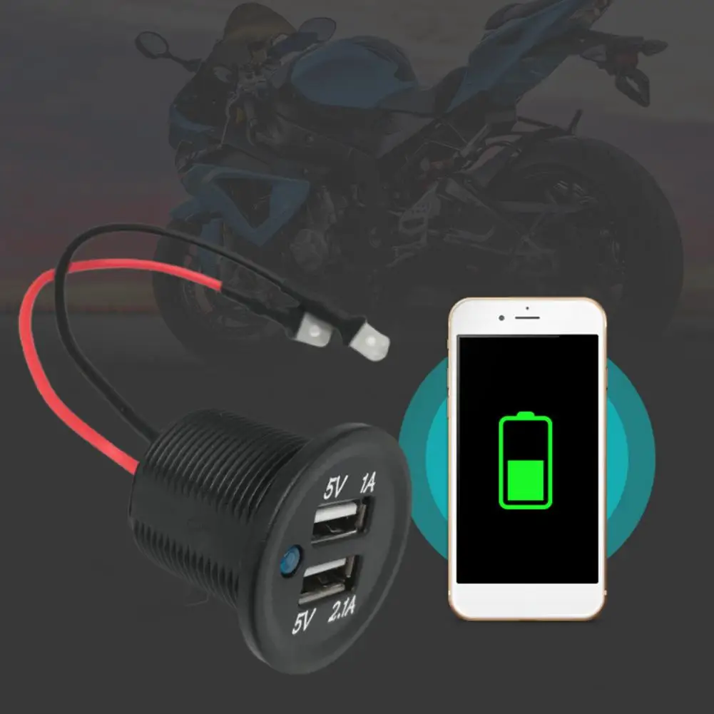 

Легкое практичное широко совместимое зарядное устройство для мотоцикла, портативное зарядное устройство для мотоцикла, стабильный выход, ...